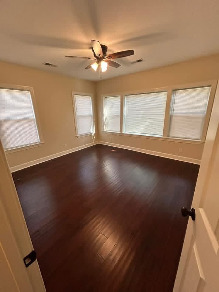 Finished painted room with completed walls and trim